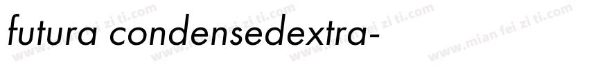 futura condensedextra字体转换
